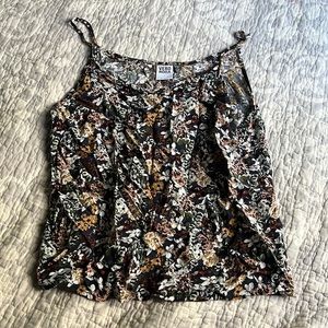 dark blue flower cami, womans Large